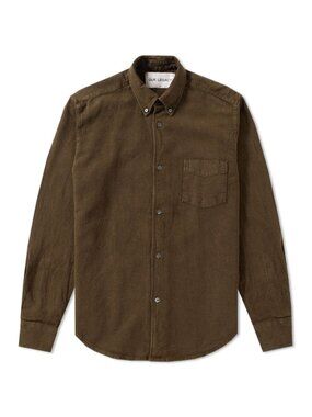 Our Legacy 1950s Shirt Size 48 M Linen Cotton Blend Button Up EUC
